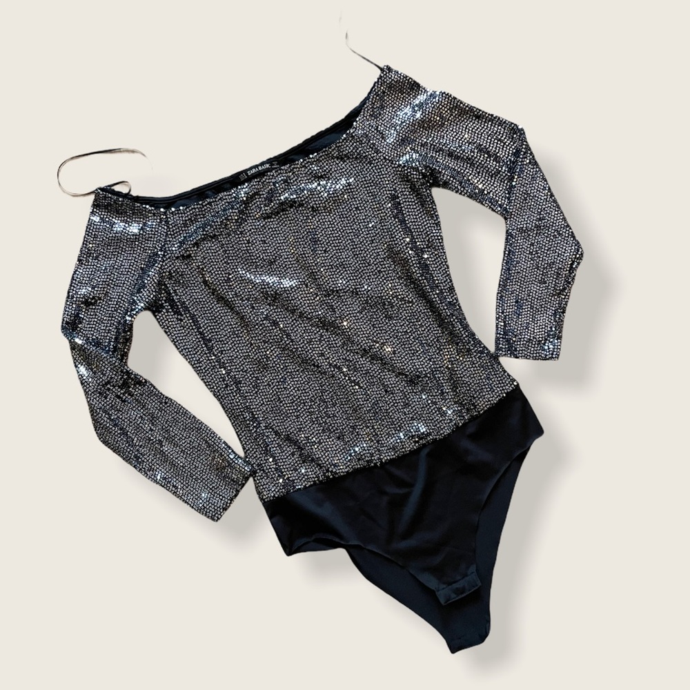 Silver Zara Body Suit